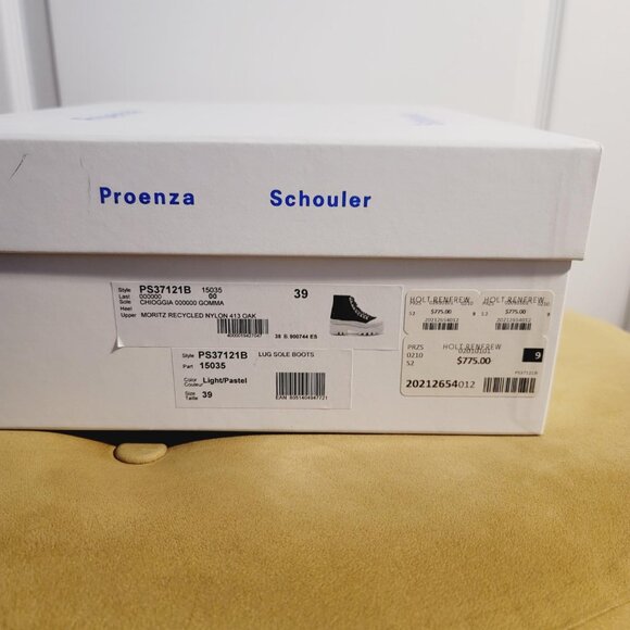 PROENZA SCHOULER LUG SOLE BOOTS IN BEIGE, SIZE 39 - Picture 6 of 6